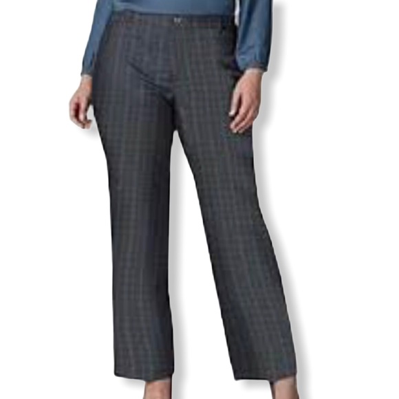 Lee Pants - Lee Plaid trousers gray relaxed all day size 18